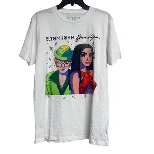 Elton John Dua Lipa Graphic Short Sleeve T-Shirt 2023